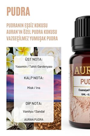 Pudra Esansiyel Uçucu Koku Yağı Buhurdanlık Yağı Difüzör Esansı Hobi Esans Ortam Oda Kokusu 10ml