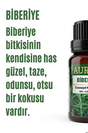 Biberiye Esansiyel Uçucu Koku Yağı Buhurdanlık Yağı Difüzör Esansı Hobi Esans Ortam Oda 30ml