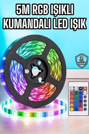 5M RGB Işıklı Her Ortama Uygun Led Işık -