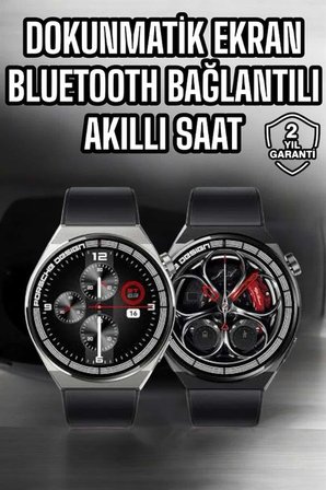 Akıllı Saat Dokunmatik Ekran Sesli Görüşme ve Bildirim Görme Sağlık Takibi -