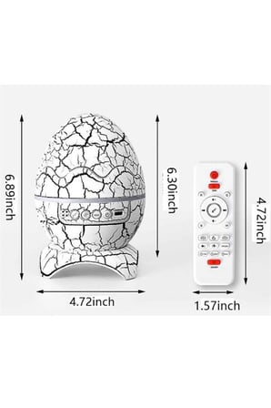 Yumurta Şeklinde Su Dalgalı Bluetooth Speaker Lamba Renkli Şarjlı Yeni Nesil -