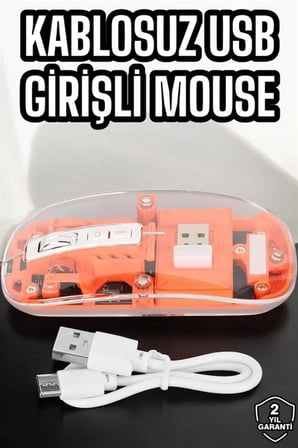 Fare Mouse Çift Modlu Kablosuz Bağlantılı 2.4GHz Destekli -