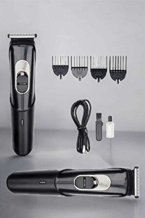 Saç Sakal Vücut Şarjlı Kablosuz Tıraş Makinesi Profesyonel Paslanmaz Çelik