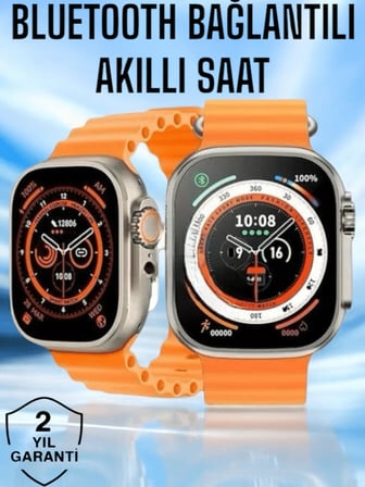 Yeni Nesil Ultra Akıllı Saat Titreşimli, Uyku & Sağlık Takibi, Çift Kordon -