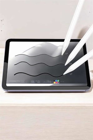 Tablet Kalemi iOS Android Windows Uyumlu Yedek Uçlu Universal Çizim Kalemi -