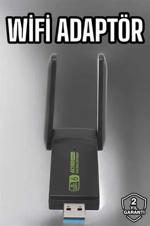 Wifi Adaptör Çift Bantlı Kablosuz Wifi Adaptörü