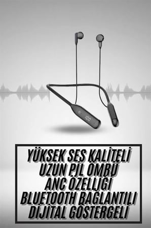 60 Saat Uyumlu Bluetooth Kulaklık Kablolu ANC Özellikli Kulaklık