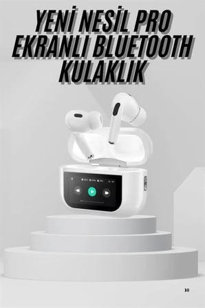 Dokunmatik Ekranlı Air Pro 2 ANC Kulaklık Kablosuz Çok Fonksiyonlu