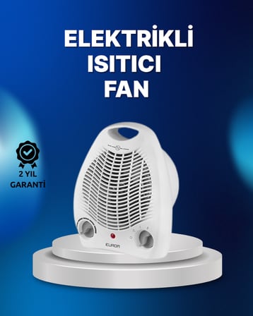 Mini Elektrikli Isıtıcı – 2000W Güç, Fanlı Isıtma, 3 Isı Modu -