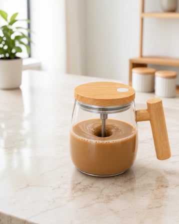 Akıllı Karıştırıcı Kupa 400 ml IP6 Su Sızdırmaz UUCZZZKARIŞTIRICIMUG-7-1