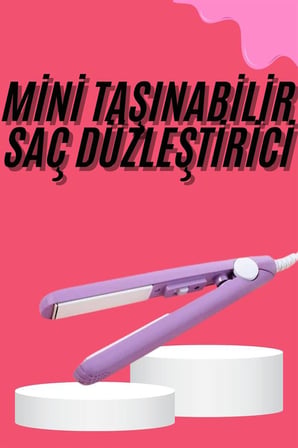 Saç Düzleştirici Pürüzsüz Parlaklık Seyahat Tipi Taşınabilir Seramik Kaplama -