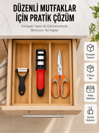 Çok Amaçlı Mutfak Makas Seti – Paslanmaz Çelik ve Ergonomik Tasarım Yeni Nesil -
