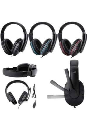 Mikrofonlu Gamer Kulaklık Oyuncu Kulaklığı Yüksek Ses Kaliteli Stereo Yumuşak Yastıklar -
