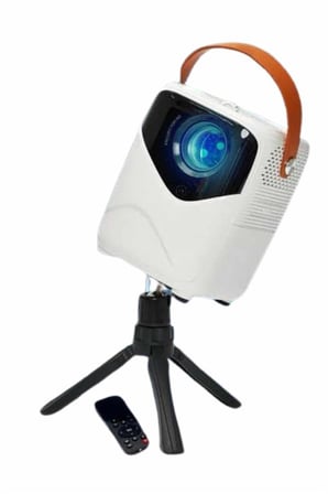 HD Ayaklı Portatif Projeksiyon Cihazı Android İşlemcili Sinema Projektörü -