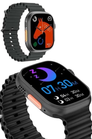 Ultra Akıllı Saat 49 Mm Çift Kordonlu Arama Cevaplama Bluetooth Bağlantılı -