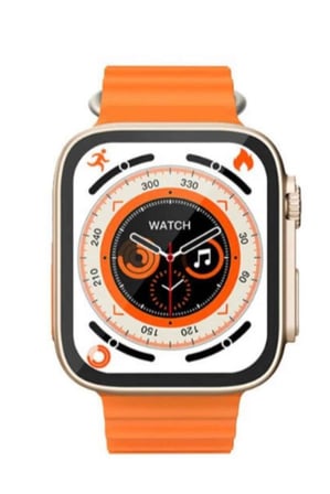 Yeni Model Akıllı Saat Ultra Smart Watch Gümüş Kasa 45mm Titreşim -