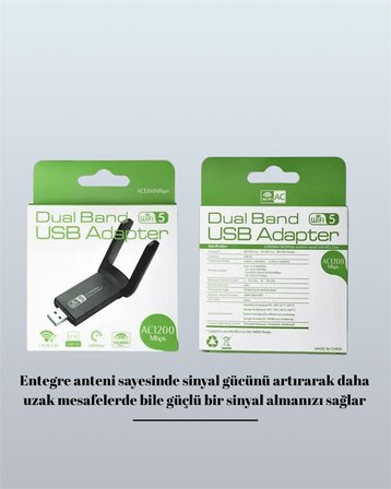 AC USB WiFi Adaptör -