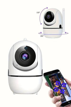 Mini IP Kamera Hareketli Güvenlik Kamerası Kablosuz Wifi Kamera Mikrofonlu -