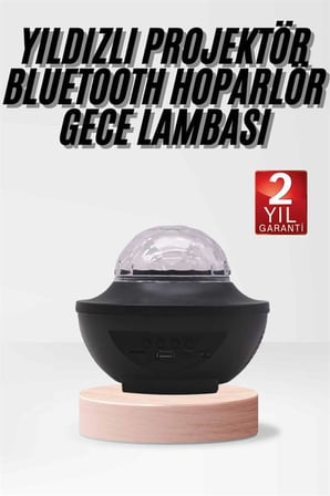 Çok Renkli Projektör Lamba Disko Topu Gece Lambası Kablosuz -