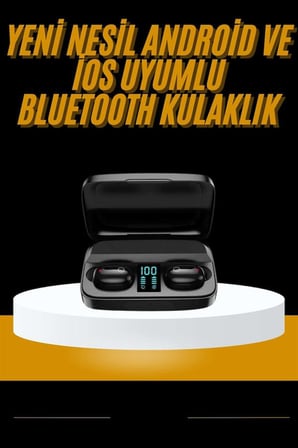 Kablosuz Dijital Göstergeli Çağrı Cevaplayabilen TWS 5.0 Bluetooth Kulaklık -