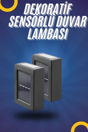 Yeni Model Solar Çift Taraflı Duvar Lambası Dekoratif Duvar Lambası -