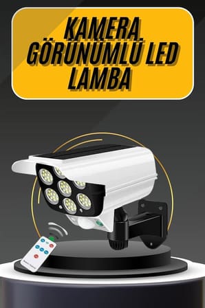 Led Lamba-Güneş Paneli Destekli Uzaktan Kumandalı Solar Led Lamba -
