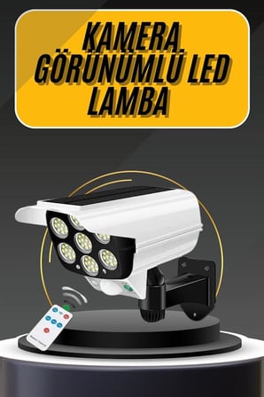 LED Lamba-Güneş Paneli Destekli Uzaktan Kumandalı Solar LED Lamba -