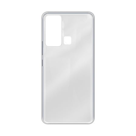 Delux Serisi Cihaz Örtüsü Arka Koruma Telefon Takımı Tecno Spark 20 Şeffaf Clear TPU Silikon Kılıf