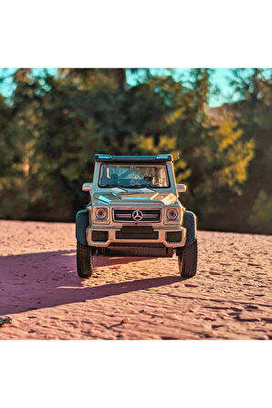 G63 Amg 6x6 Koleksiyon Metal Araba 12cm Lüks Araba Gold Altın