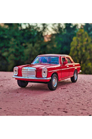 ysfx W114 Koleksiyon Metal Araba 12cm Eski Araba Nostalji Kırmızı Life Sell 721051