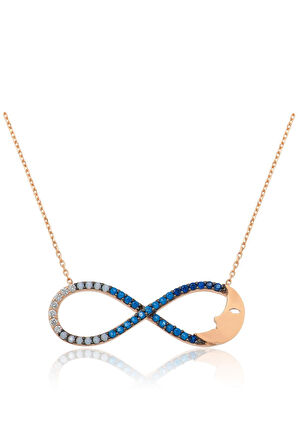 Nano Taşlı Sonsuzluk Ay Kolye UVPS100002
