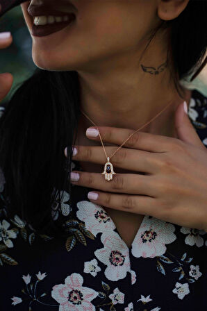 Gümüş Fatma Ana Eli Kolye