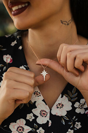 Gümüş Kutup Yıldızı Kolye