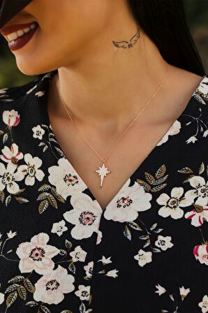 Gümüş Kutup Yıldızı Kolye