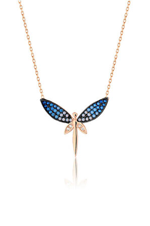 Gümüş Yusufçuk Kolye