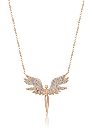 925 Ayar Mikail Meleği Gümüş Kolye