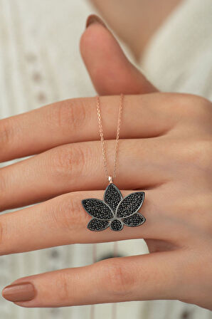 925 Ayar Lotus Çiçeği Gümüş Kolye