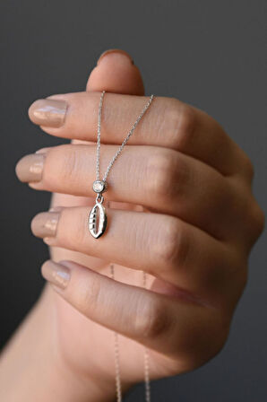 925 Ayar Gümüş Deniz Kabuğu Kolye