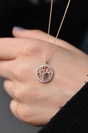 925 Ayar Hayat Ağacı Aşıklar Gümüş Kolye