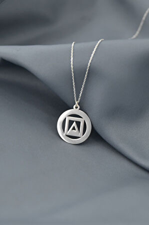 925 Ayar Gümüş Rodyum Kaplama Squid Game Tasarım Kolye