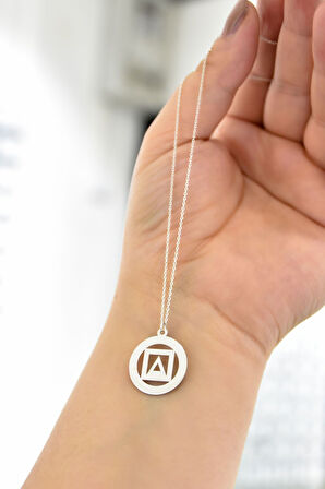 925 Ayar Gümüş Rodyum Kaplama Squid Game Tasarım Kolye