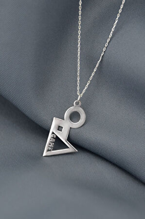 925 Ayar Gümüş Squid Game Tasarım Kadın Kolye