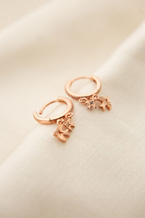 925 Ayar Gümüş Kırlangıç Figürlü Halka Kadın Küpe