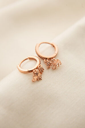 925 Ayar Gümüş Fil Figürlü Halka Kadın Küpe