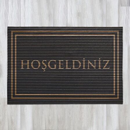 Evaşk Kapı Önü Paspası Vinil Kaymaz Tabanlı 40x60