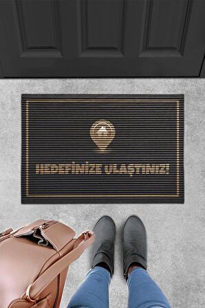 Evaşk Kapı Önü Paspası Vinil Kaymaz Tabanlı 40x60