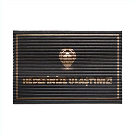 Evaşk Kapı Önü Paspası Vinil Kaymaz Tabanlı 40x60