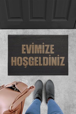 Evaşk Kapı Önü Paspası Vinil Kaymaz Tabanlı 40x60