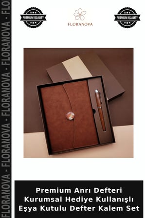 Premium Anrı Defteri Kurumsal Hediye Kullanışlı Eşya Kutulu Defter Kalem Set