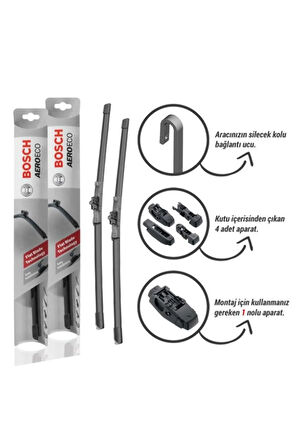 RENAULT CLİO 4 2014 SİLECEK TAKIMI BOSCH AERO-ECO SERİSİ